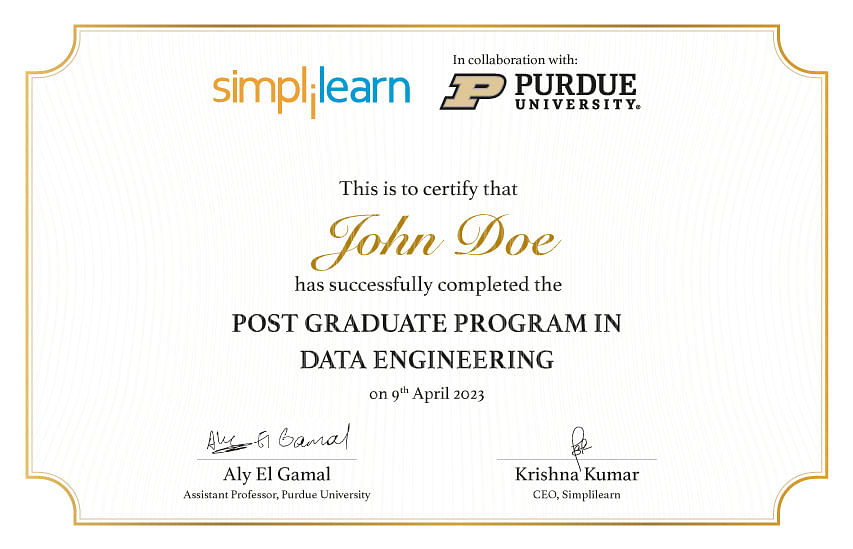 Data Engineering Certification Courses Online - Purdue University Program